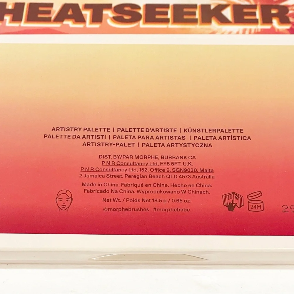 Morphe Heatseeker 18 Pan Artistry‎ Eyeshadow Palette Makeup Face Beauty
